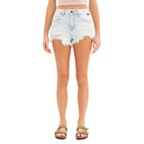 HR Fray Hem Denim Short