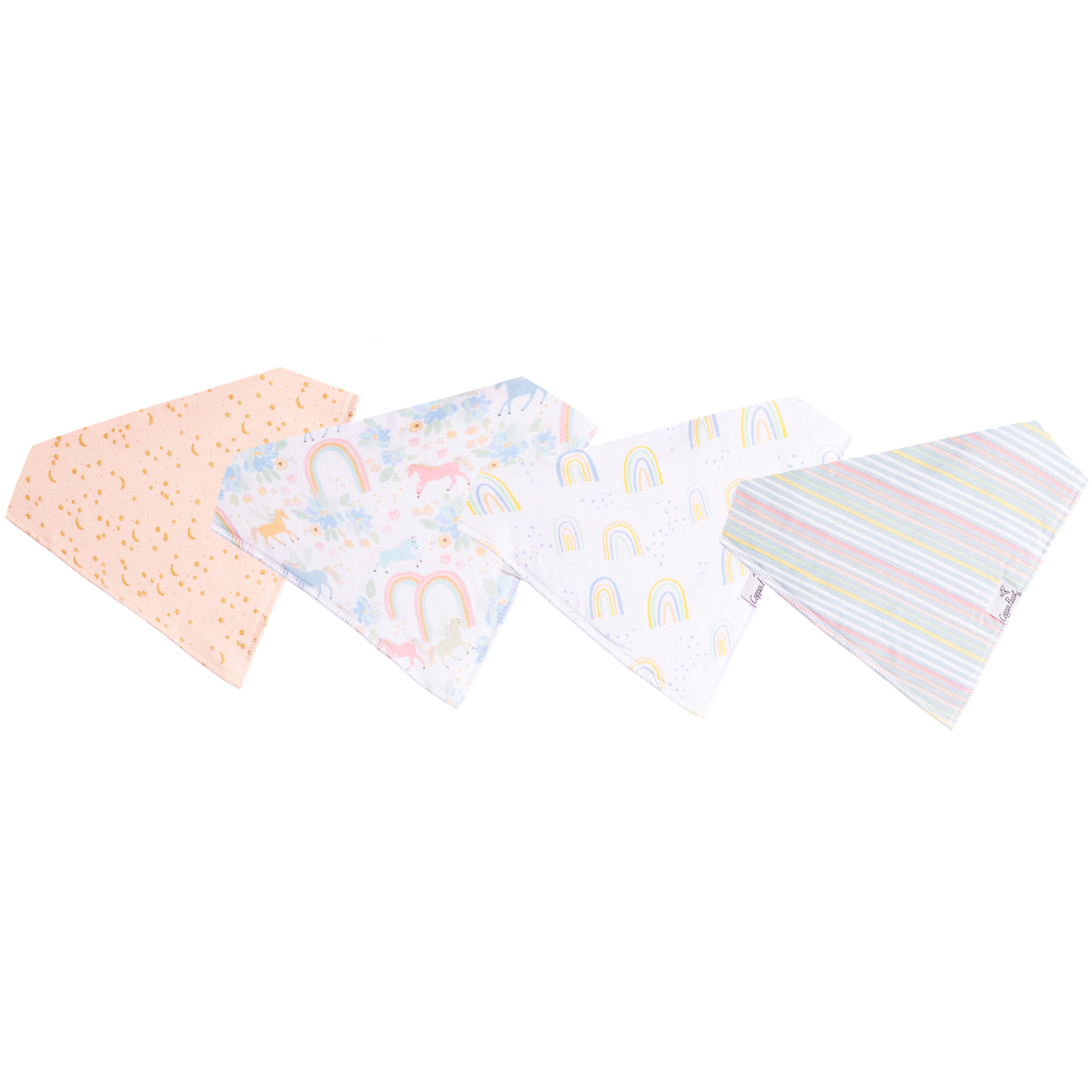 4pk Whimsy Bandana Bib - Denny's
