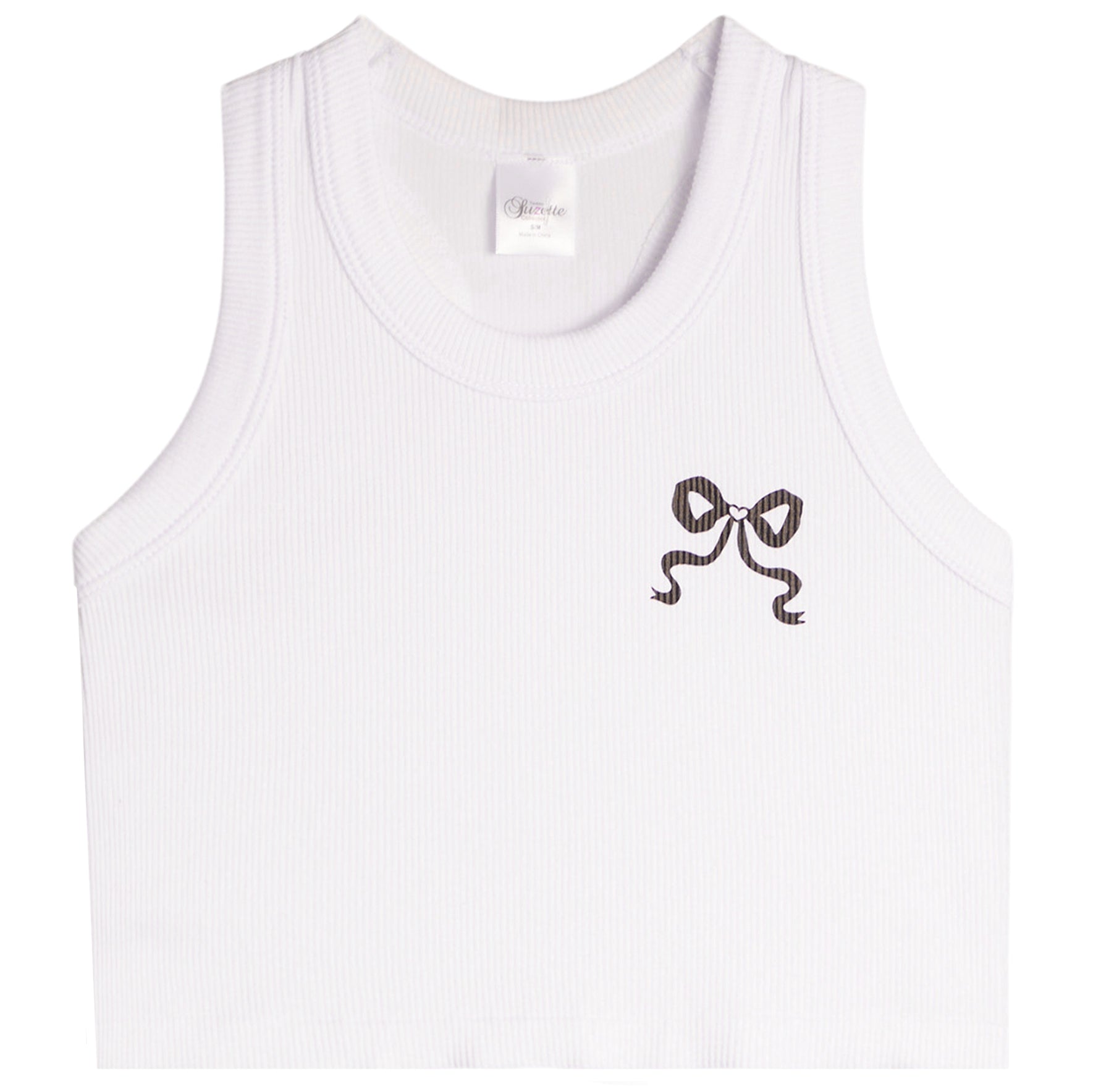 Bow Ribbed Tank - Denny's