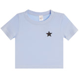 Black Star Short Sleeve Rib Tee