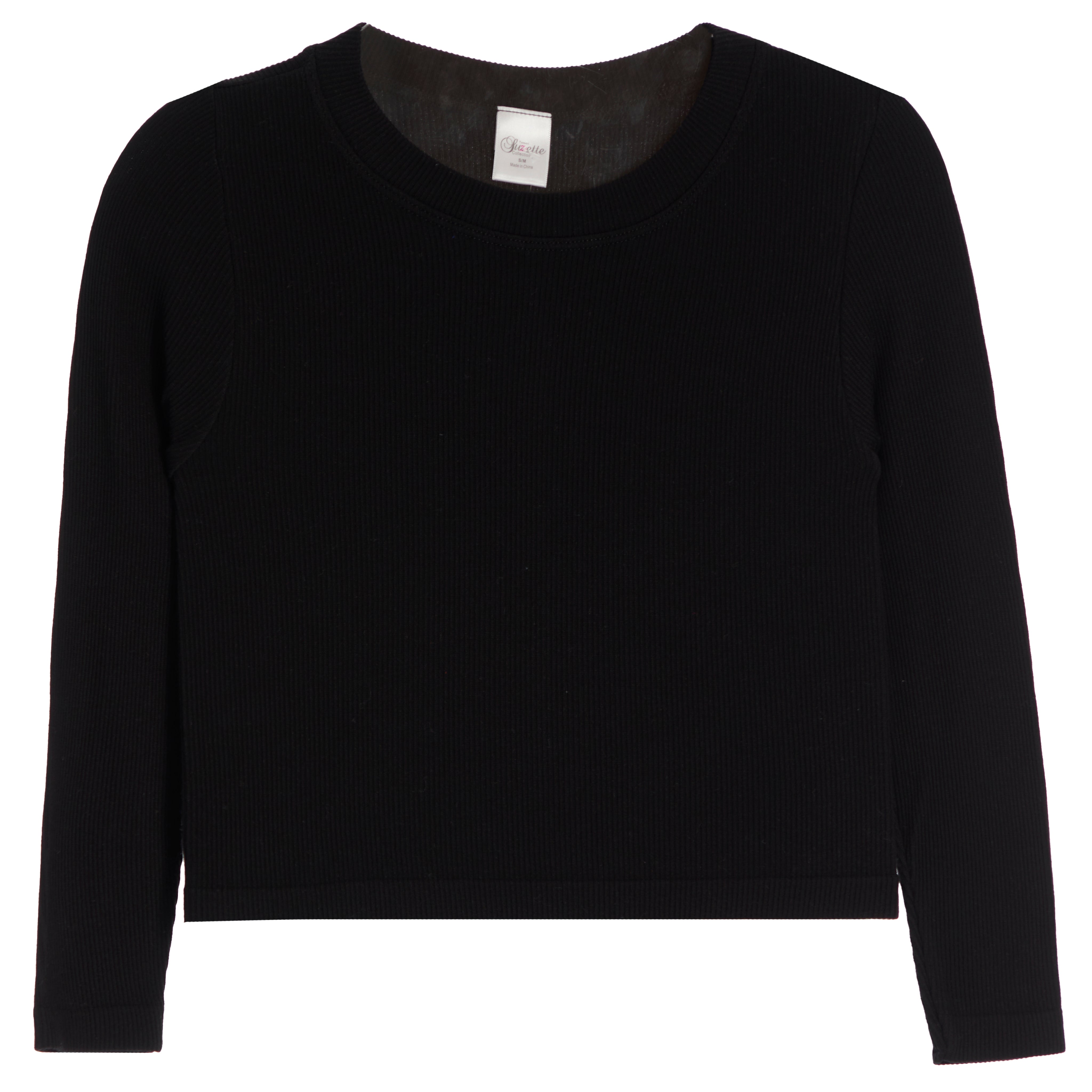 Long Sleeve Ribbed Top - Denny's