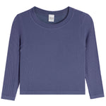 Long Sleeve Ribbed Top - Denny's