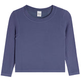 Long Sleeve Ribbed Top - Denny's