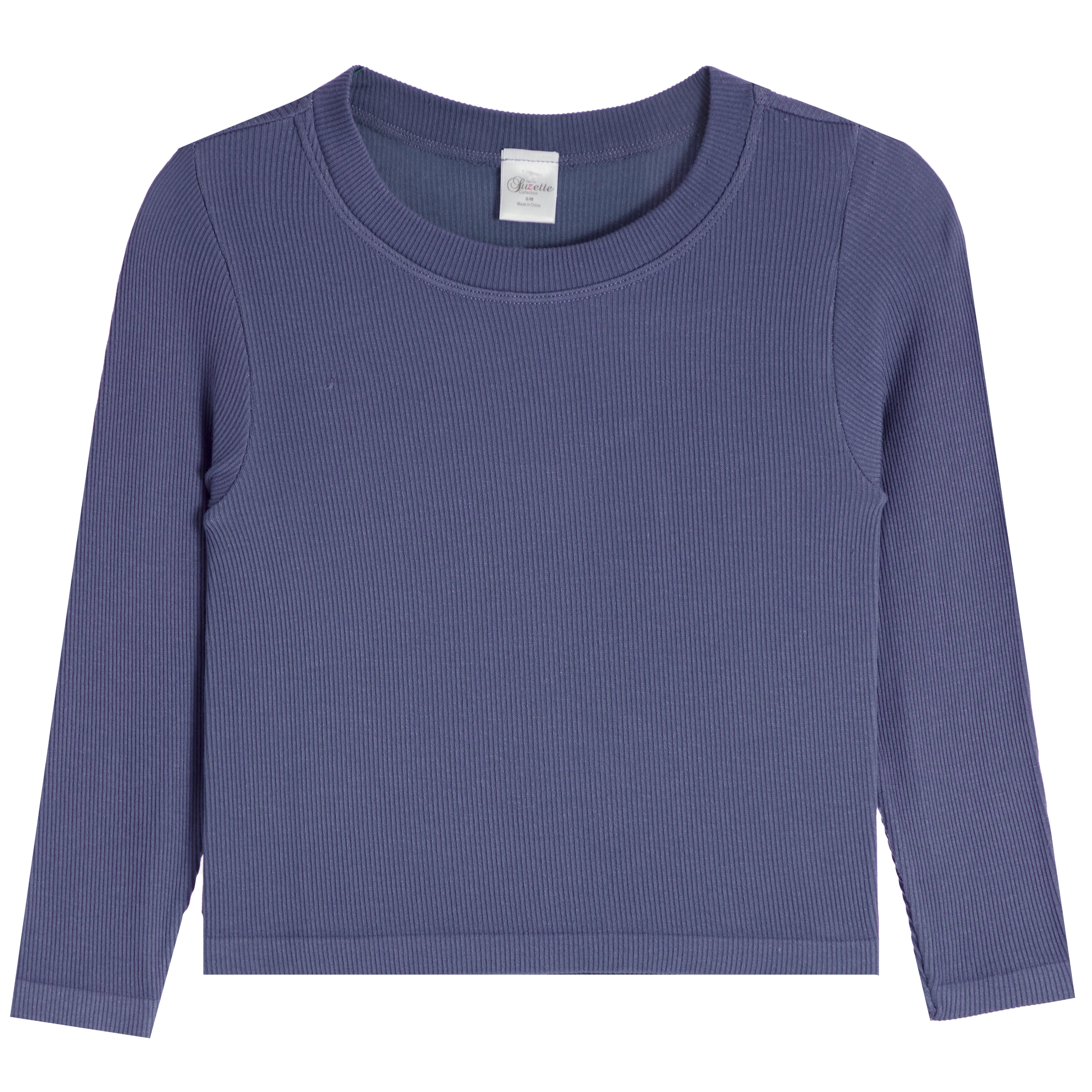 Long Sleeve Ribbed Top - Denny's
