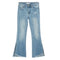 Mid Rise Crop Kick Slit Flare - Denny's