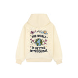 The World Is Better Hoodie Sweatshirt