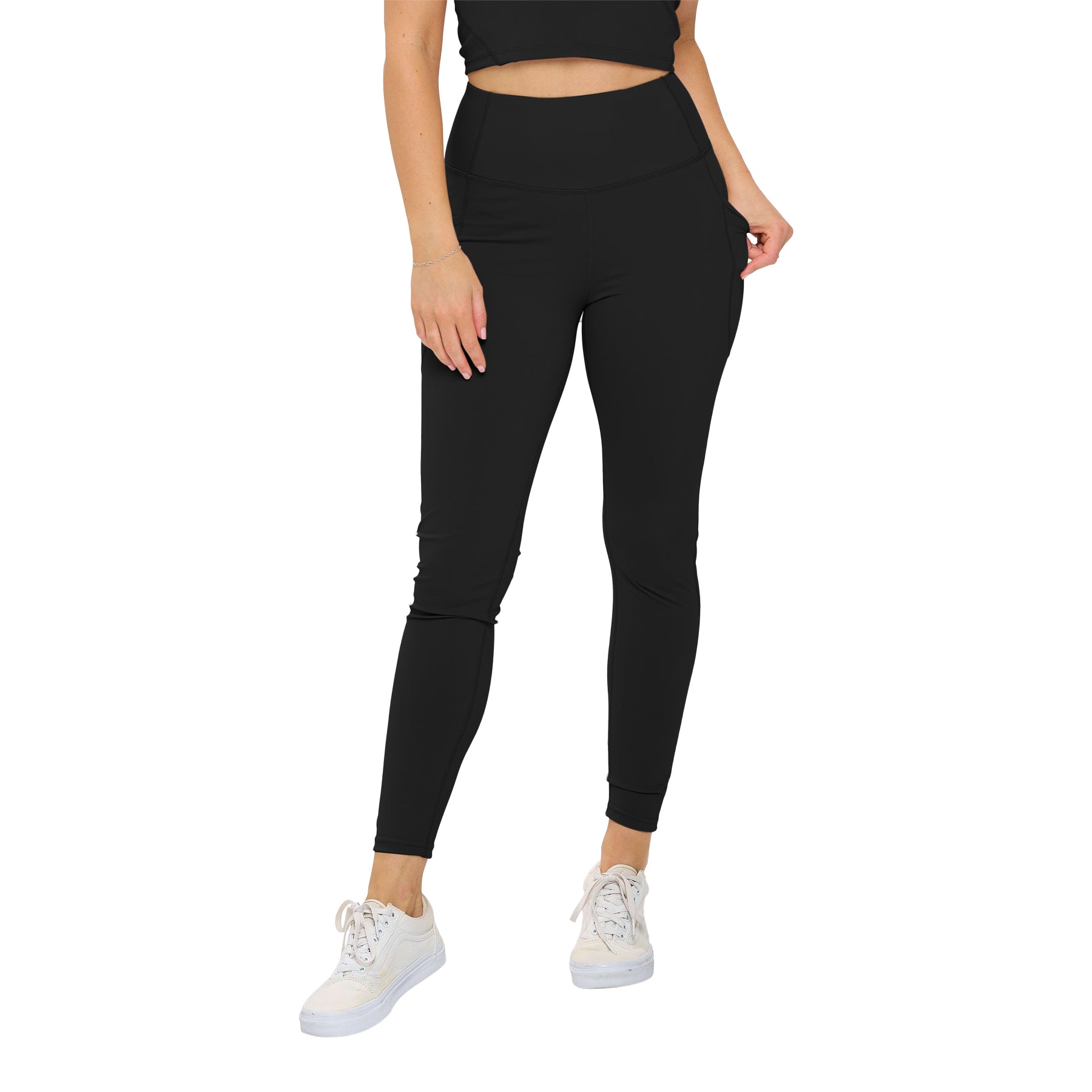 High Waist Side Pockets Legging - Denny's