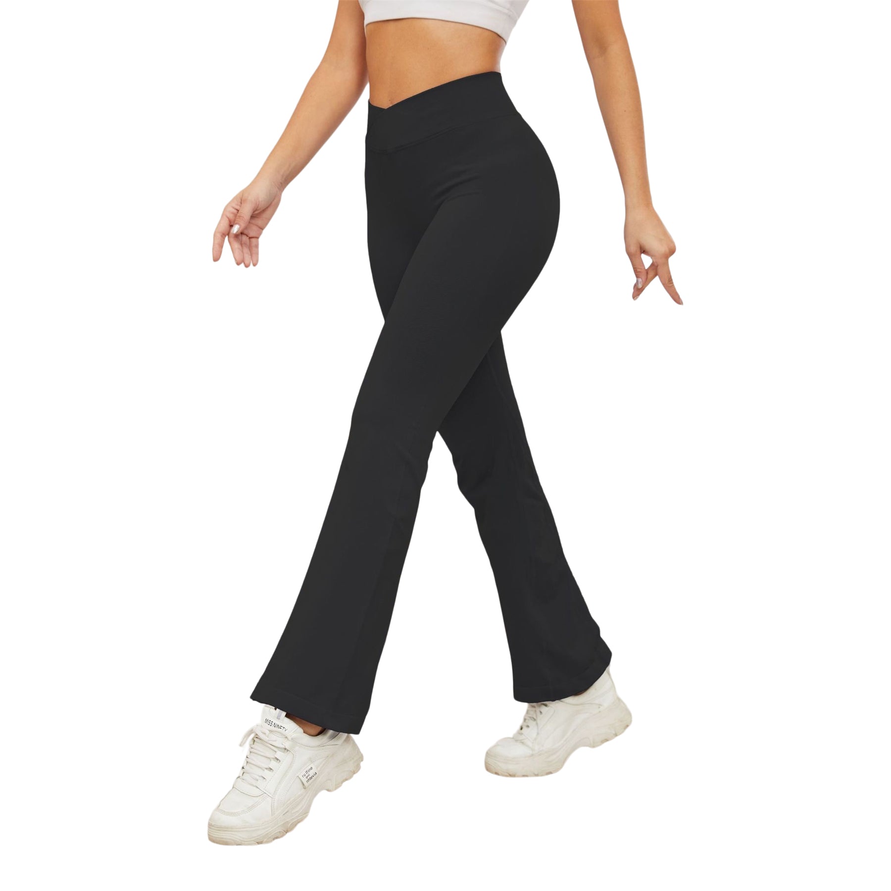 Crossover Flare Leggings - Denny's
