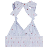 Yvonne Cherry Seersucker Halter