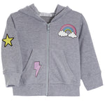 Rainbow Patch Zip Hoodie - Denny's