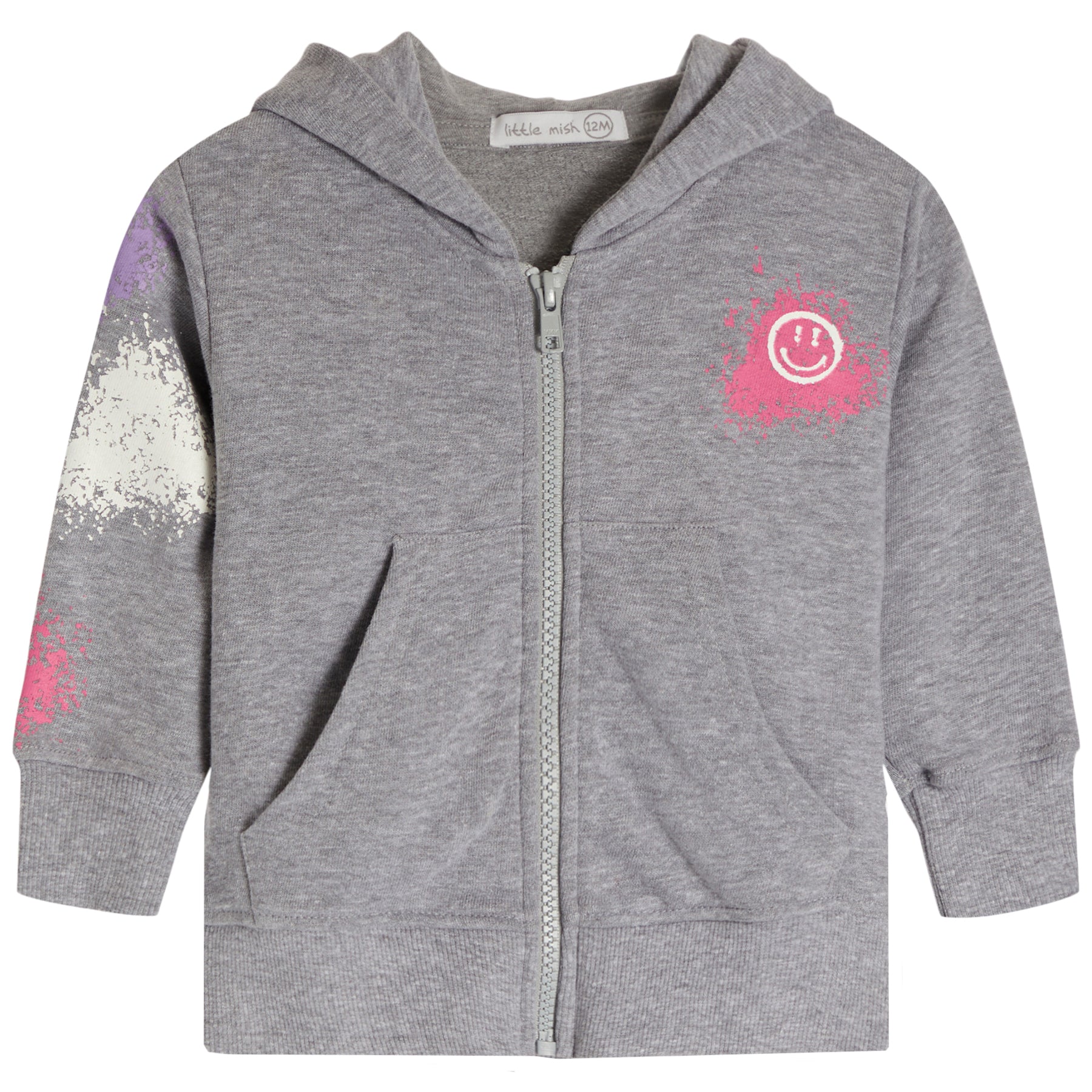 Happy Graffiti Zip Hoodie - Denny's