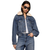 The Daily Denim Fur Jacket