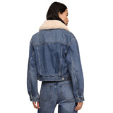 The Daily Denim Fur Jacket