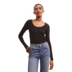 Sirena Rib Long Sleeve Tee - Denny's