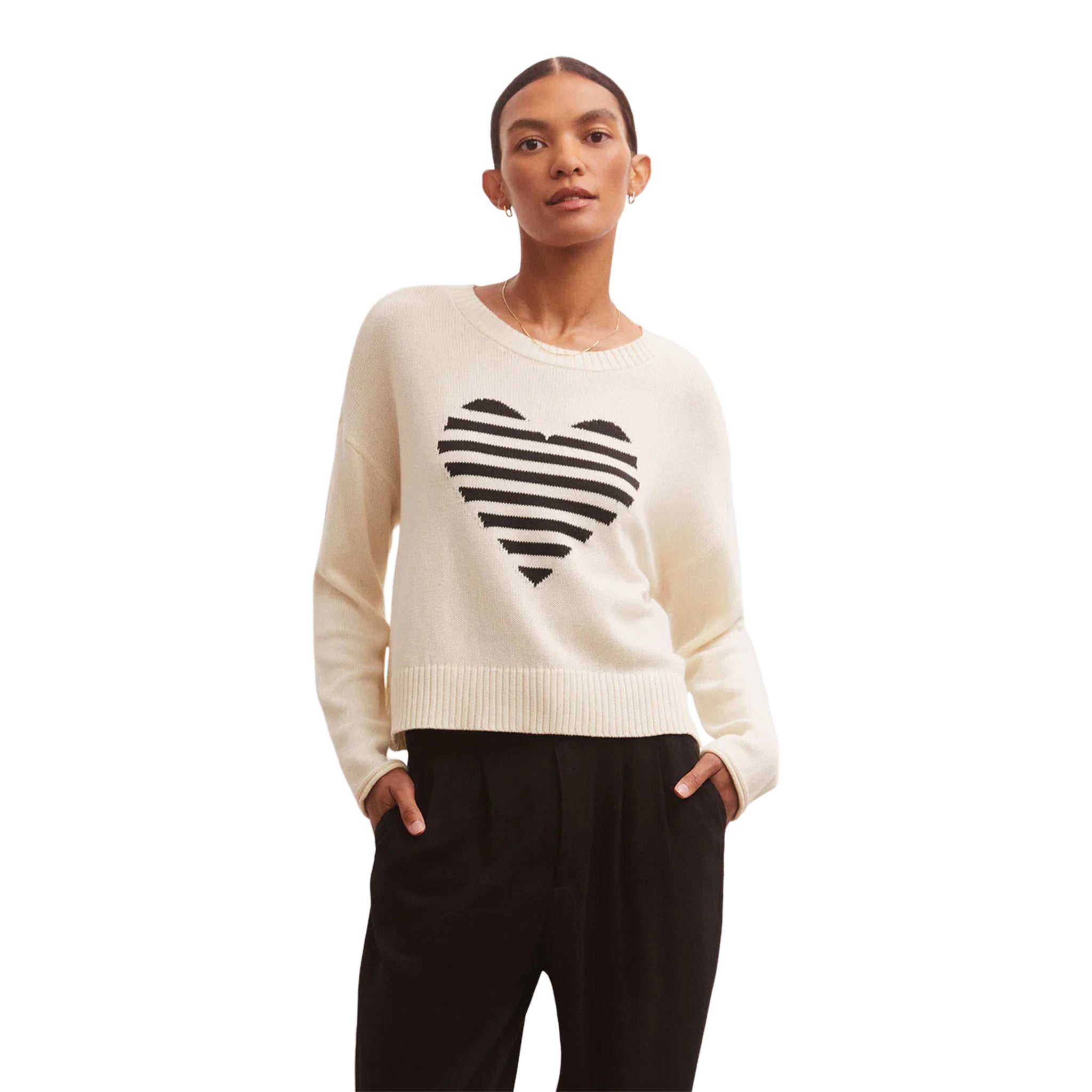 Sienna Heart Sweater - Denny's