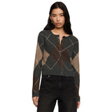 Medina Argyle Cardigan Sweater