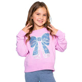 Pink Rose Bow Sweatshirt