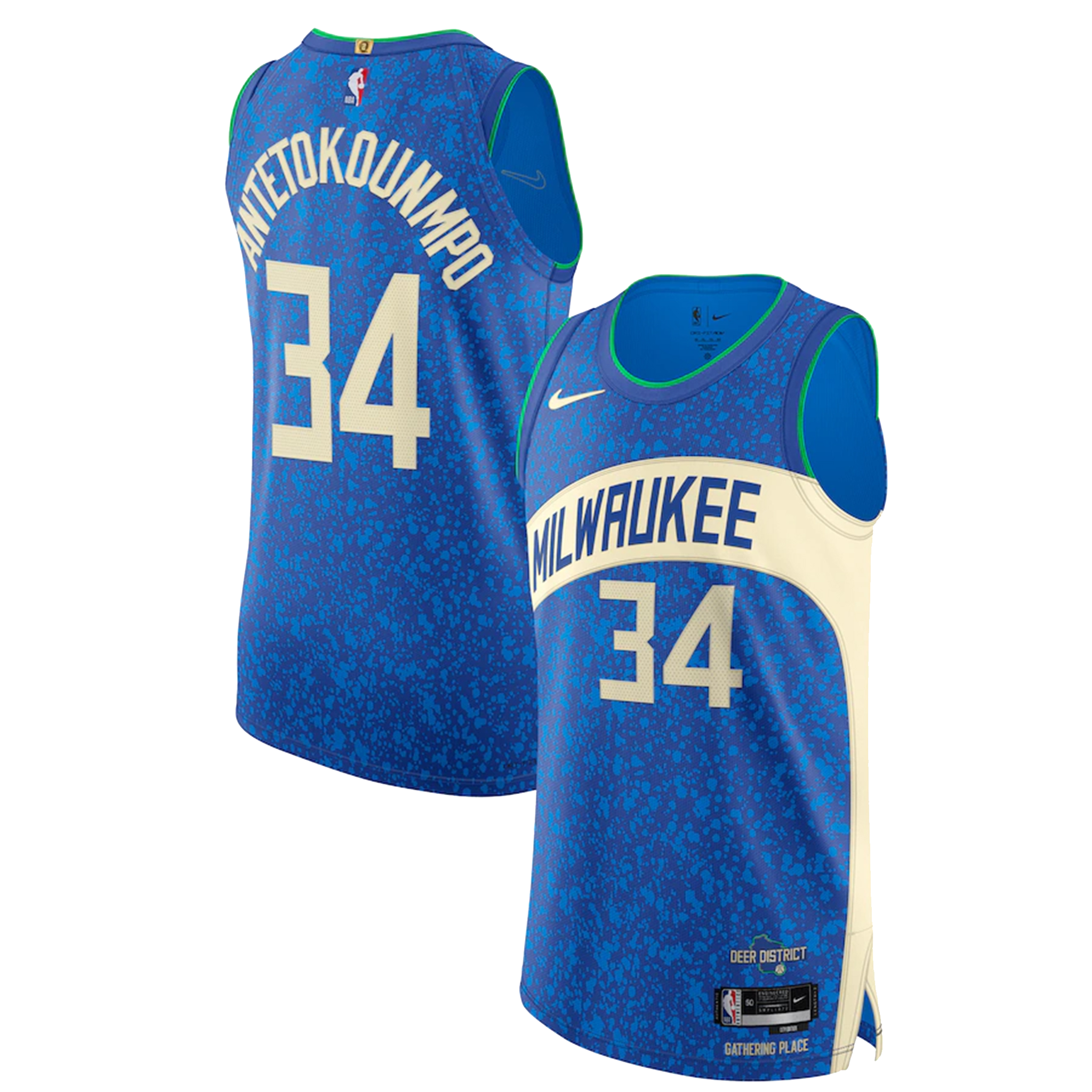 Antetokounmpo Bucks City Edition Replica Jersey - Denny's