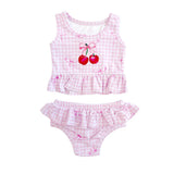 2pc Ruffle Allover Cherry Bikini