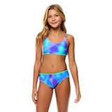 Tie Dye Bikini With Whipstitch