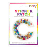 C Confetti Sticker Letter Patch - Denny's
