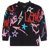 Scribble Jam Cozy Knit Hoody - Denny's
