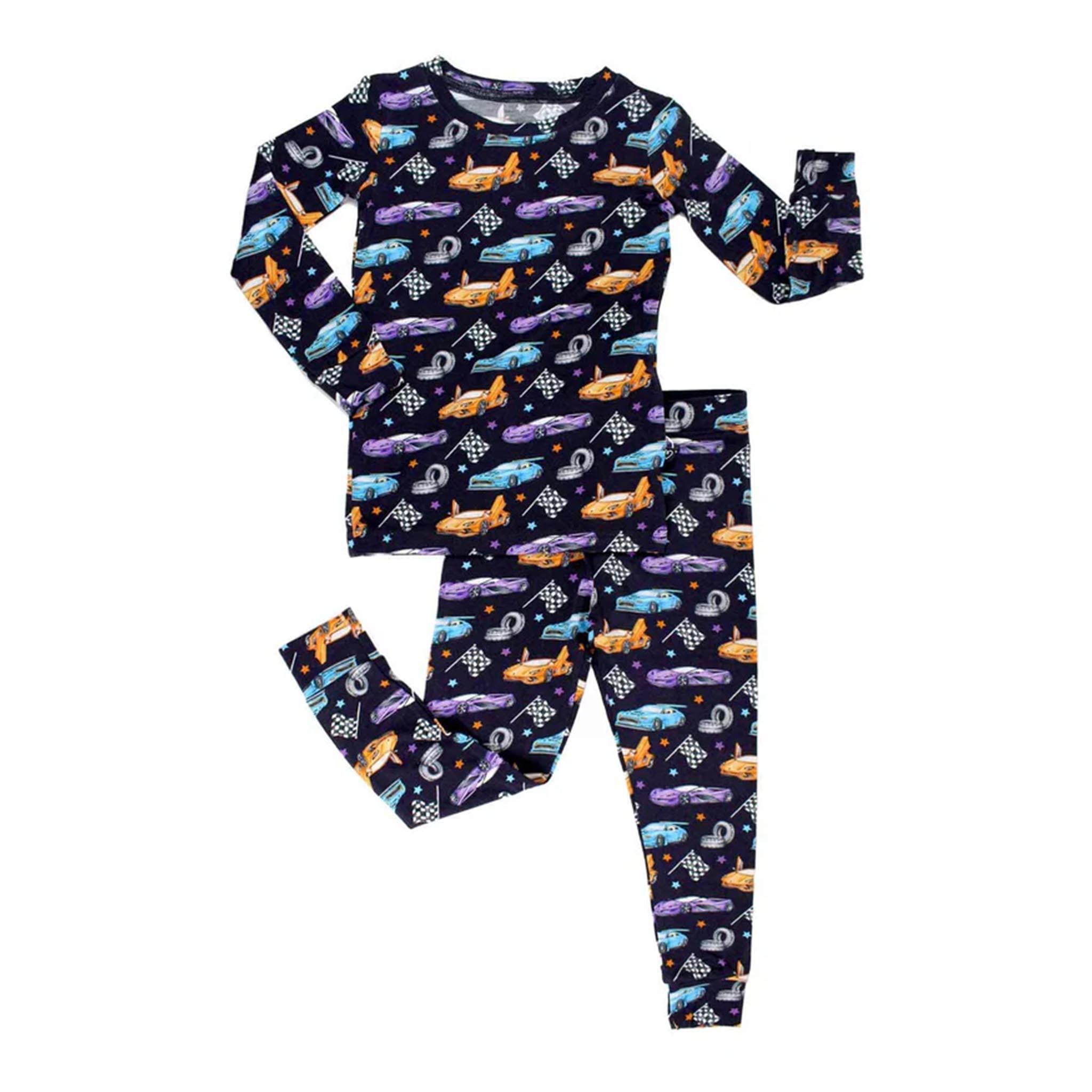 2pc Long Sleeve Face Cars Lounge Set - Denny's
