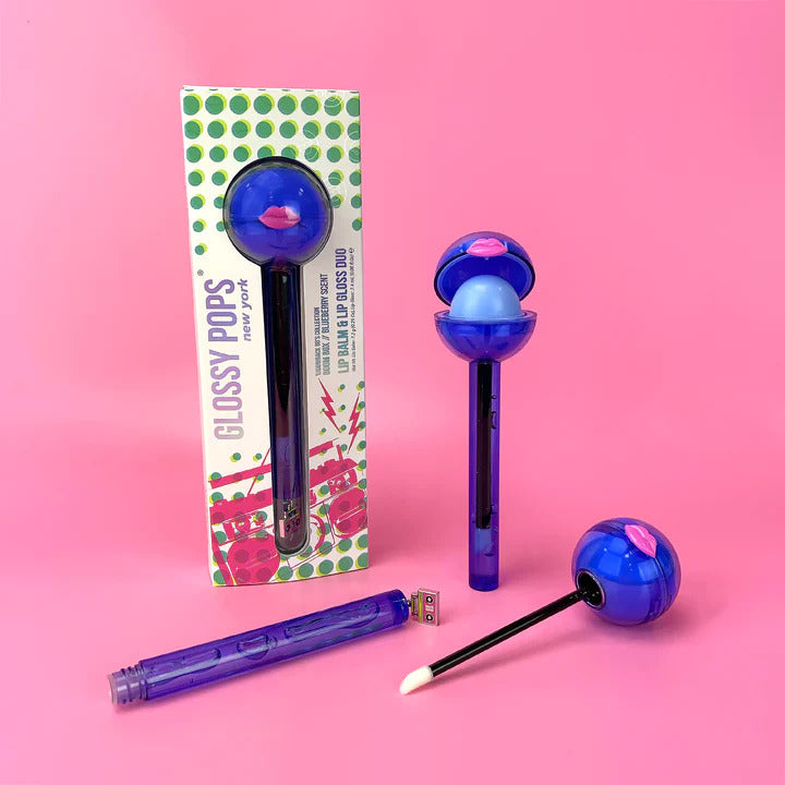 Boom Box Blueberry Clear Lip Balm & Gloss - Denny's