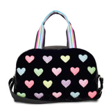 Hearts Faux Fur Large Duffle Bag - Denny's