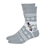 Youth Snowman Fuzzy Sock - Denny's