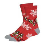Adult Naughty Santa Fuzzy Sock - Denny's