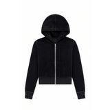 Jade Velour Zip Jacket - Denny's