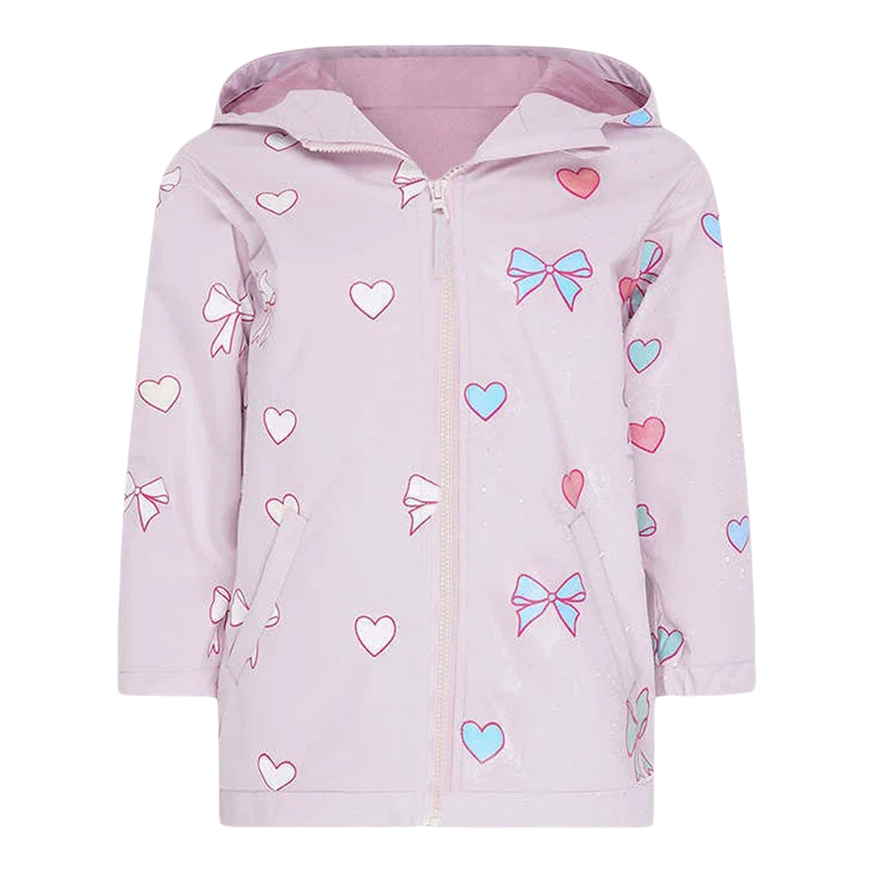 Hearts Bows Color Changing Raincoat - Denny's