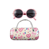 Pretty Icons Case/Round Pearl Sunglasses Set