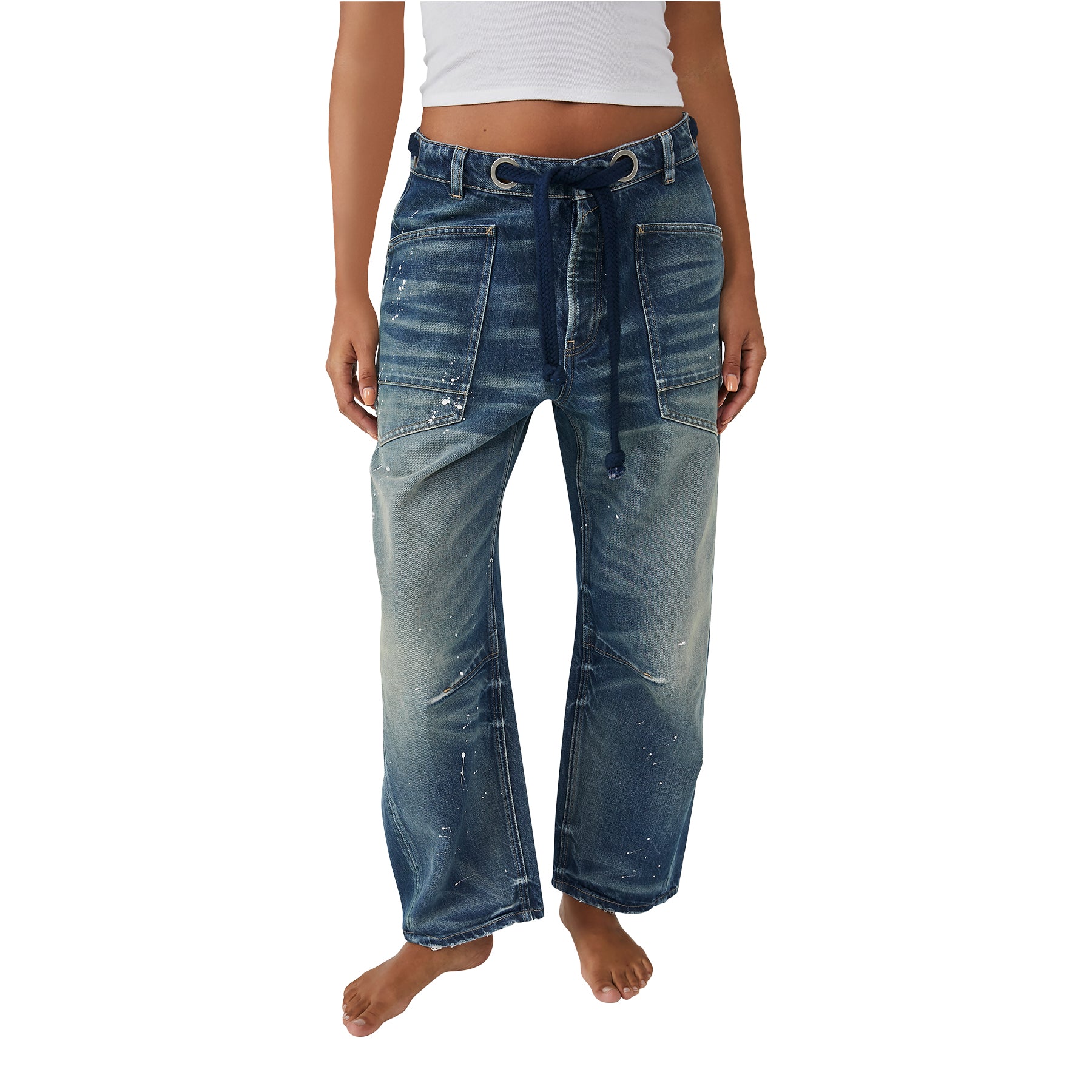 Moxie Low Slung Barrel Jean - Denny's