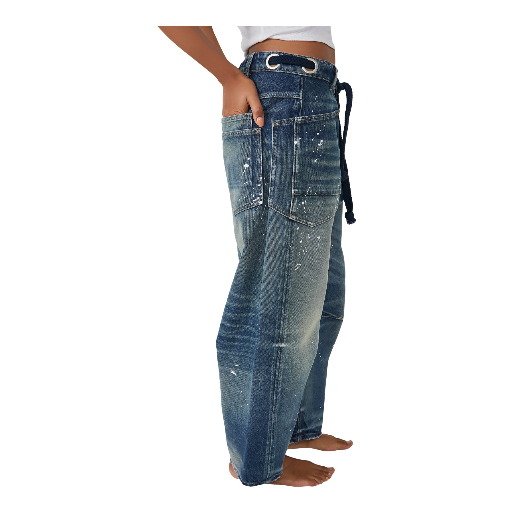 Moxie Low Slung Barrel Jean - Denny's