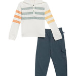 2pc Waffle Hoodie Jogger Set - Denny's