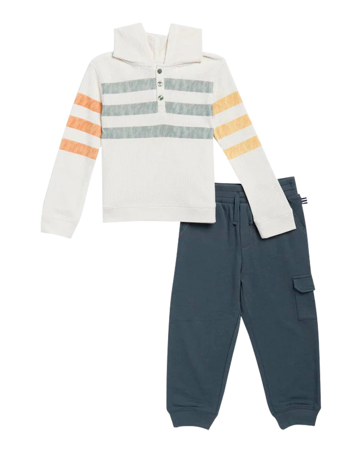 Waffle Hoodie Jogger Set - Denny's