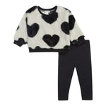 2pc Faux Fur Hearts Set - Denny's