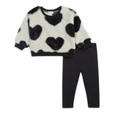 2pc Faux Fur Hearts Set - Denny's