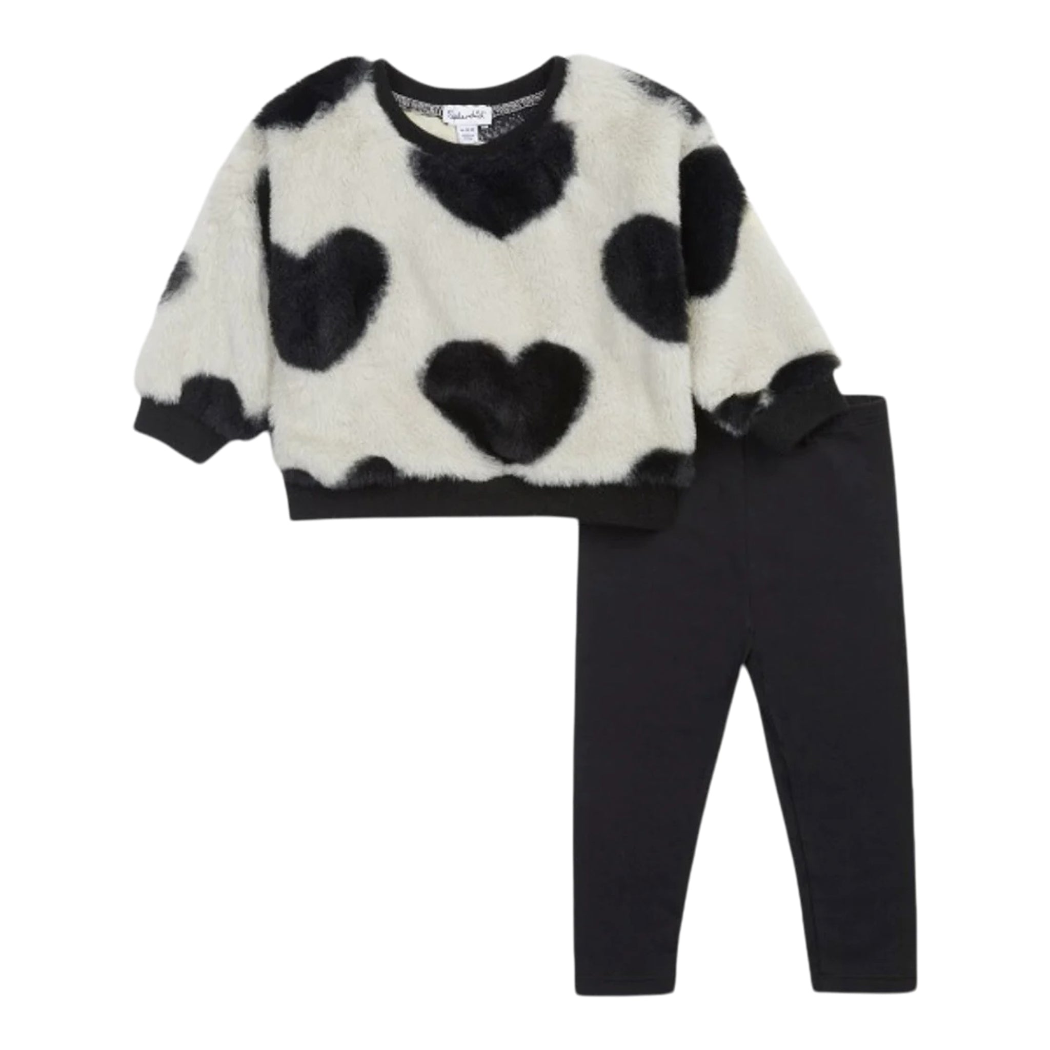 2pc Faux Fur Hearts Set - Denny's