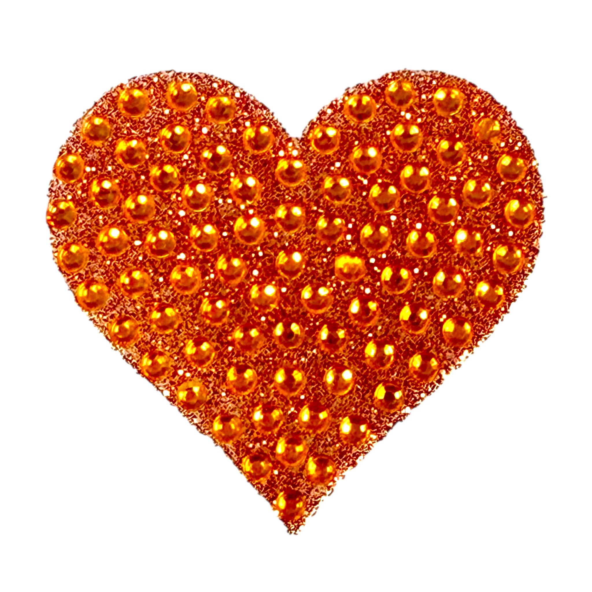 Orange Heart Sticker - Denny's