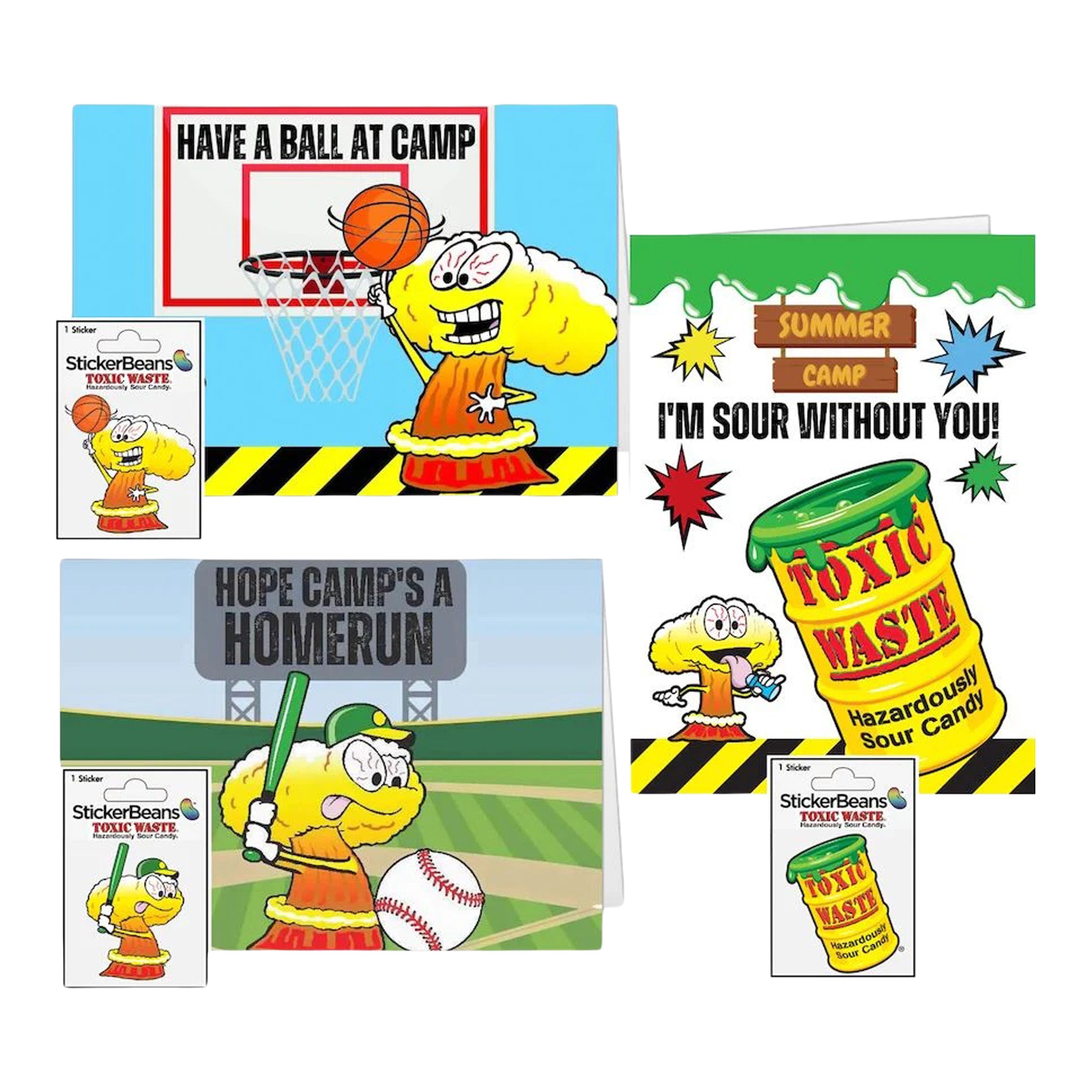 Toxic Waste Set Of 3 Greeting Cards - Denny's