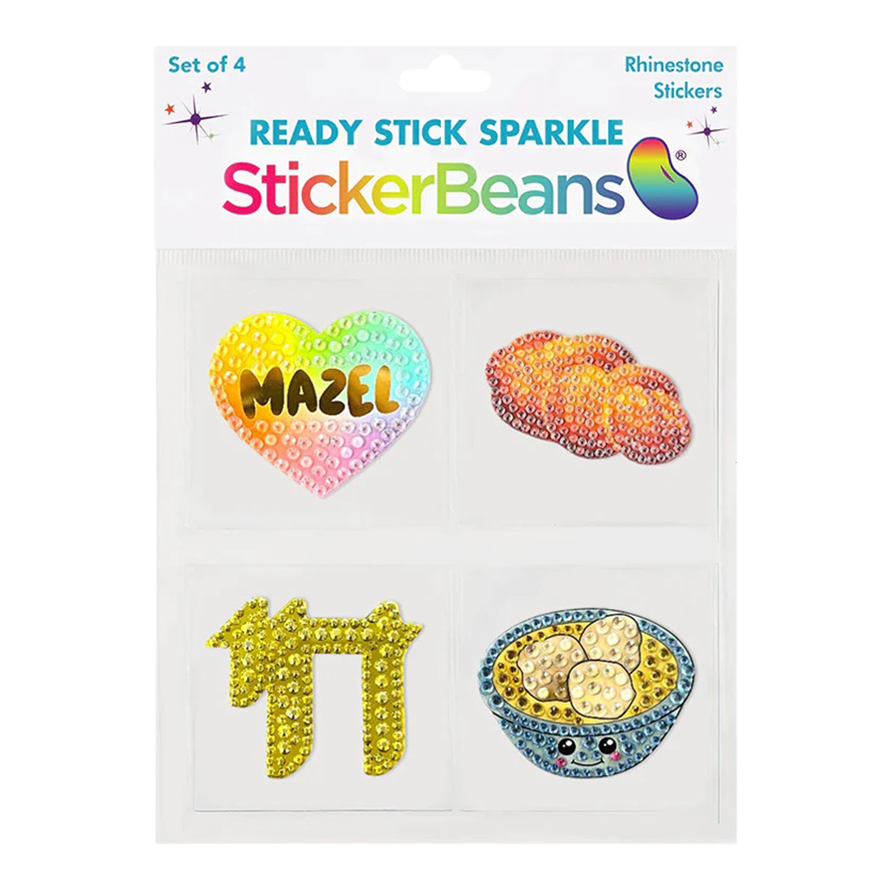 Set of 4 Mazel Sticker Set - Denny's