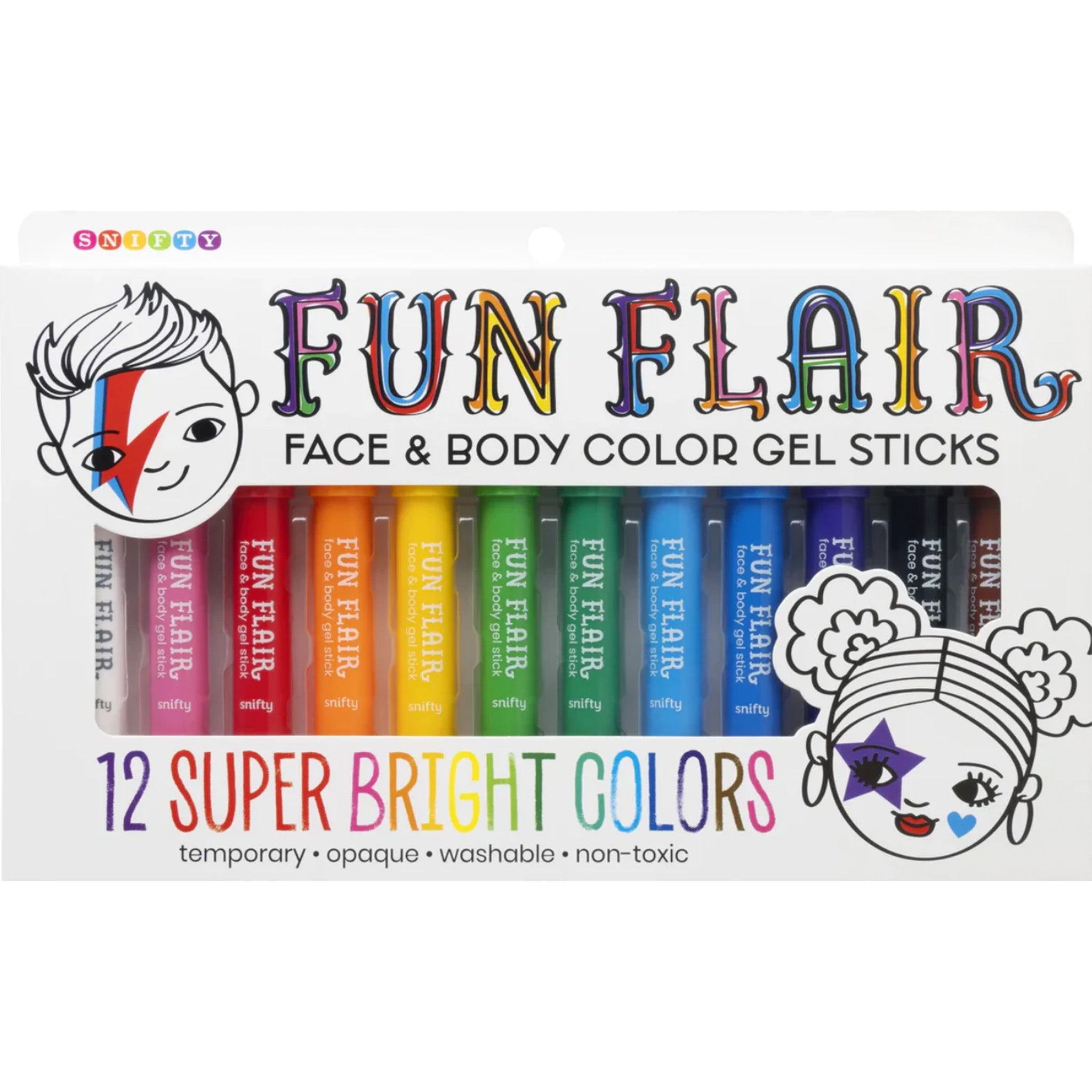 Fun Flair Face & Body Color Gel Sticks - Denny's