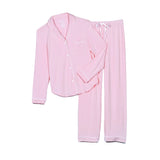 2 Pc Pant Set Baby Pink and White
