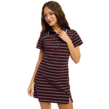 Stripe Polo Mini Dress