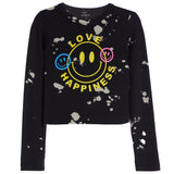 Love & Happiness Bleached Top - Denny's