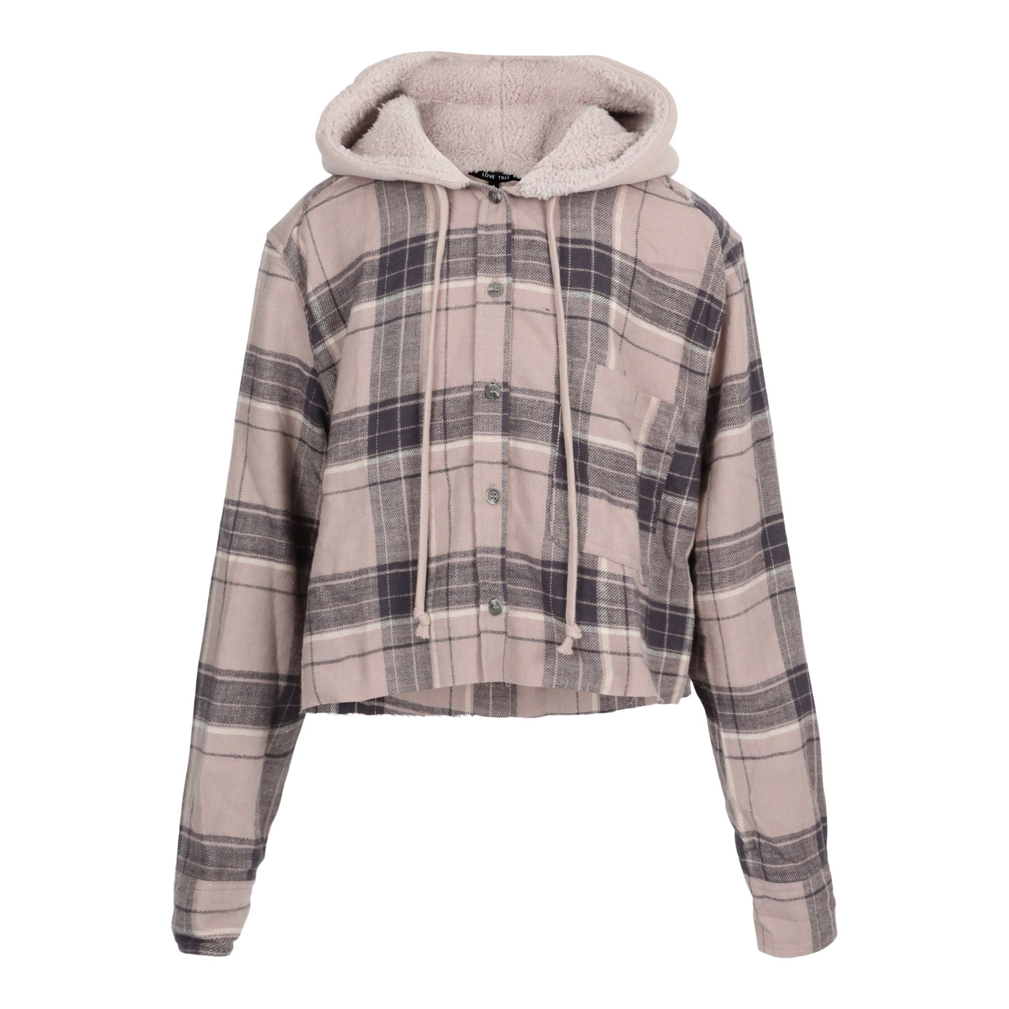 Plaid Fleece Hoodie - Denny's