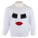 Long Sleeve Sweatshirt with Eyelash - Denny's